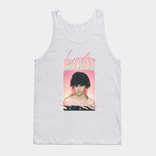 Linda Ronstadt / Original Retro Style Fan Art Design Tank Top by DankFutura